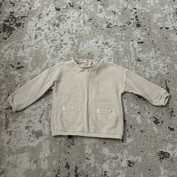 Búho Baby Tan Crewneck Size 24 Months - Picture 1 of 4